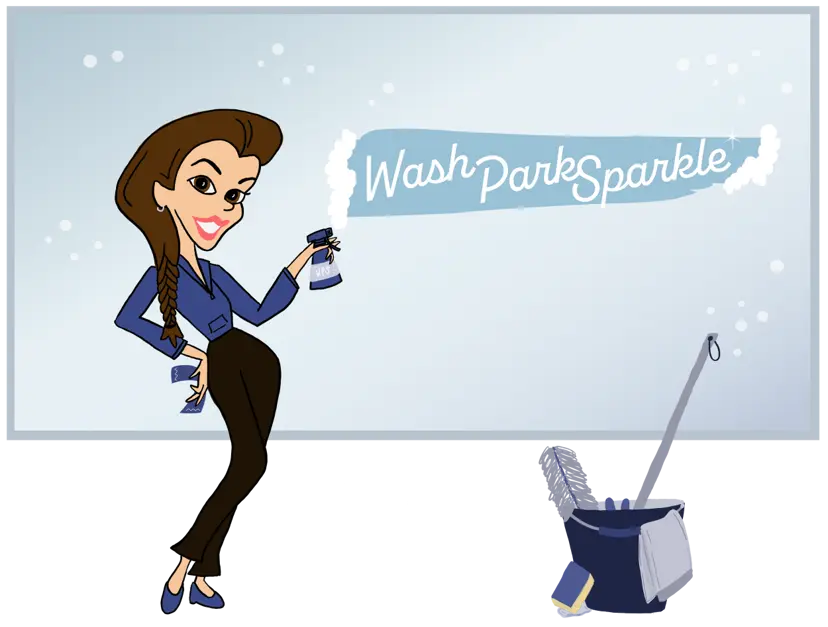 Wash Park Sparkle retro mascot